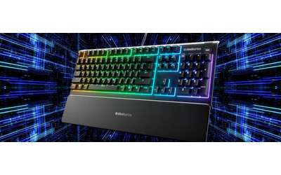 SteelSeries Apex 3: tastiera da gaming con colori RGB e poggiapolsi magnetico