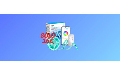 Striscia LED Smart Tapo a soli 16€ con le Offerte di Primavera Amazon