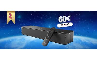 Super occasione Prime limitata: soundbar 2.1 con subwoofer integrato a 60€