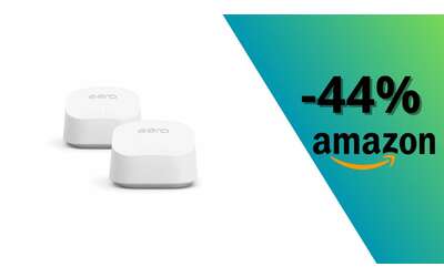 Super offerta Amazon sul router mesh Eero 6+: copertura fino a 280 m² a 169€, sconto del 44%
