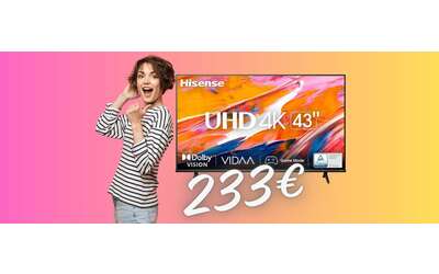 SUPER PREZZO Amazon per la Smart TV Hisense da 43″ UHD 4K (solo 233€)