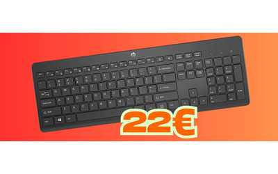 Tastiera wireless HP 230 per PC e Mac oggi tua a soli 22 un vero affare