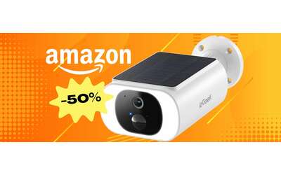 Telecamera WiFi con pannello solare: solo 34€ per mettere al sicuro la tua casa