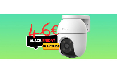 Telecamera WiFi EZVIZ con visione notturna e rilevamento AI a 46€ con Black Friday anticipato