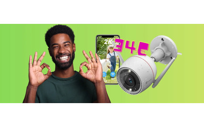 Telecamera WiFi per esterno impermeabile la migliore sicurezza a soli 34