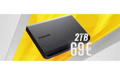 Toshiba Canvio Basics: Hard Disk portatile da 2TB a prezzo shock