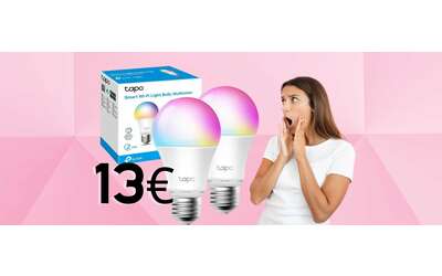 TP-Link: 2 lampadine WiFi multicolore per ogni stanza intelligente (13€)