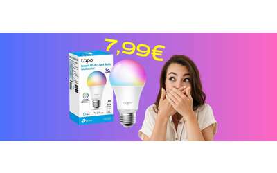 TP-Link Tapo: lampadina WiFi colorata (quasi) al minimo storico Amazon