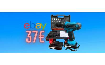 Trapano avvitatore con percussione, valigetta e accessori tuo a 37€ su eBay