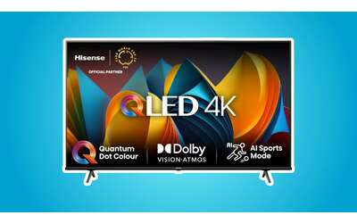 TV Hisense da 43″ in offerta: solo 299€ per QLED 4K, Dolby Vision e tante funzioni smart