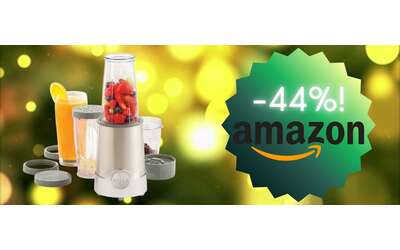 Un mini frullatore portatile estremamente versatile e multiaccessoriato: tuo a soli 17,00 €!