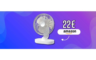 Ventilatore da tavolo a 22€, preparati al caldo con questa soluzione