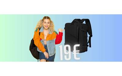 Viaggia sereno senza spese su Ryanair con questo zaino da 20L compatto (19€)