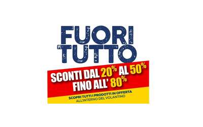 Volantino Bricofer, occhio al fuori tutto: sconti fino all’80% per casa e fai da te