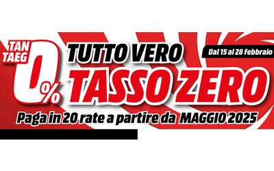 Volantino MediaWorld: torna la promozione a tasso zero, paghi da maggio 2025