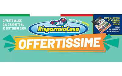 Volantino RisparmioCasa, offerte per il ritorno a scuola: quaderni da 38 centesimi