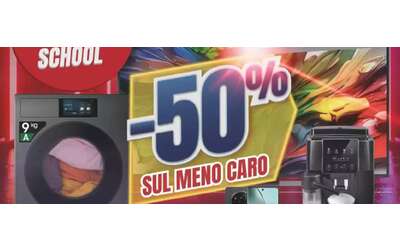 Volantino Trony, con il Back to School sconto del 50% sul prodotto meno caro