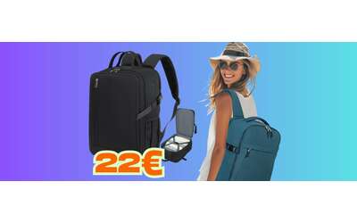 Zaino da viaggio perfetto per compagnie aeree low cost e tanto altro (22€)