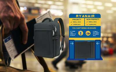 Zaino per RyanAir 40X20X25 cm a 20€ e dimentichi gli EXTRA per il bagaglio