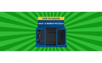 Zaino Ryanair 40x20x25 a prezzo folle solo 25 e hai spazio da vendere