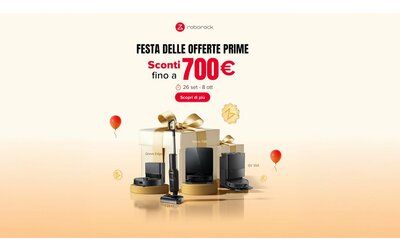 Festa Offerte Prime: Roborock anticipa le promo. Fino a 700 di sconto su Amazon