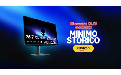 Il monitor OLED a 280Hz di Alienware è al nuovo minimo storico su Amazon