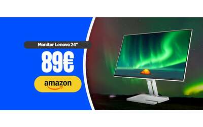 Lenovo L24i-4A a 89: monitor FHD 100Hz e audio integrato al minimo Amazon