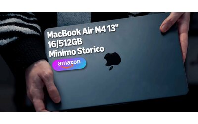 MacBook Air M4 13'': sconto di 200€ e nuovo minimo storico per la versione 16/512GB