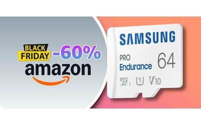 MicroSD Samsung PRO Endurance, sconto 60%: la promo Black Friday per i più veloci