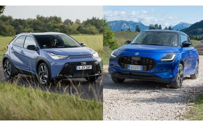 Nuova Toyota Aygo X Hybrid vs Suzuki Swift, citycar a confronto: quale preferite?