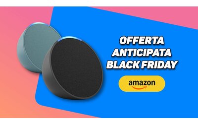 Offerta anticipata Black Friday: 2x Echo Pop a 37 su Amazon con coupon