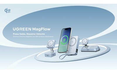 UGREEN MagFlow: nuovi caricatori wireless per iPhone e smartphone Android