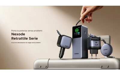 UGREEN rivoluziona la ricarica in mobilità con la nuova Nexode Retractable Series