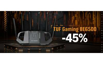 Wi-Fi 7, porte 2.5G e modalità Gaming: il router ASUS TUF BE6500 è scontato del 45%