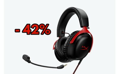 Le spettacolari cuffie da gaming HyperX scontate del 40% ora su Amazon