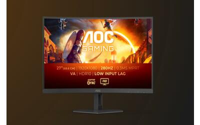 Offerta segreta su Amazon: monitor da gaming AOC a 280 Hz scontatissimo