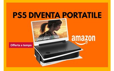 PS5 diventa portatile con questo schermo integrato: è la novità di Amazon