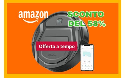 Robot aspirapolvere a metà prezzo, sconto del 58%: è l’affare Amazon di oggi