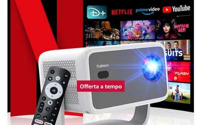 Sconto incredibile su questo proiettore: guarda Netflix e videogiocare dove vuoi