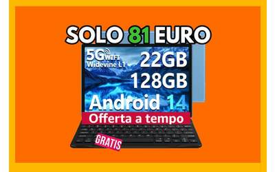 Tablet a 81 euro, ti regalano tastiera e mouse: offerta imperdibile su Amazon