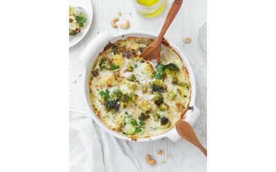 Contorno vegan di verdure gratinate