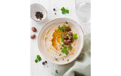 Hummus di fagioli borlotti: cremoso e ricco di sapore