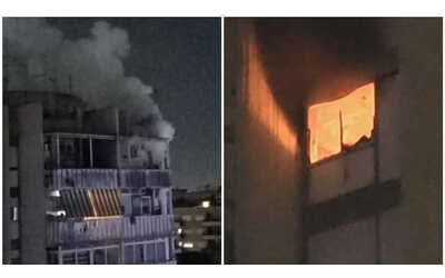 Incendio a Casal Bruciato, fiamme avvolgono un appartamento